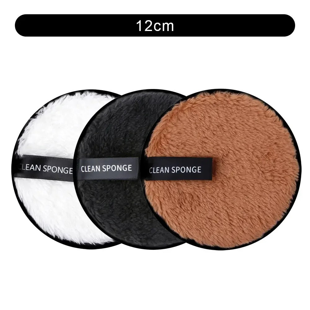 3Pcs Reusable Makeup Remover Pads Cotton Wipes Microfiber Cosmetics Washable Make Up Towel Face Cleansing Sponge Skin Care Tools