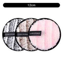 3Pcs Reusable Makeup Remover Pads Cotton Wipes Microfiber Cosmetics Washable Make Up Towel Face Cleansing Sponge Skin Care Tools